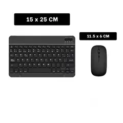 GENERICO - Pack4 Kit de Teclado y Mouse en Negro Y+Regalo Agendita