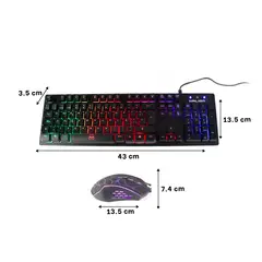 GENERICO - Pack4 Kit de Teclado con Mouse HA855C Y+Regalo Agendita