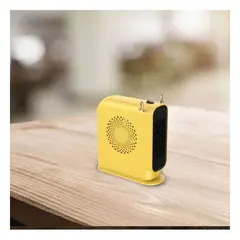 GENERICO - Pack2 Calentador de Escritorio en Amarillo Y+Ligas de Regalo