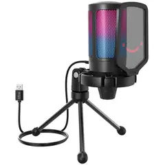 FIFINE - Micrófono A6V BLACK