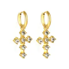 GENERICO - Aretes Cruz Circones Waterproof