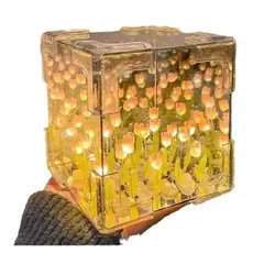 GENERICO - Mega Oferta 3 Lámpara De Tulipanes Infinitos Cubo Decorativo