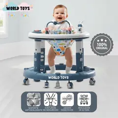 BABY - Andador Regulable con Bandeja Didáctico «SPACE» Blue