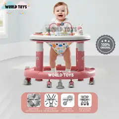 BABY - Andador Regulable con Bandeja Didáctico «SPACE» Pink