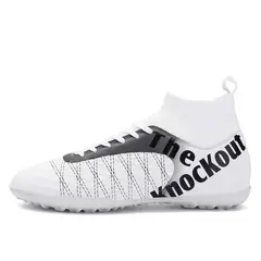 SHANDIAN - Zapatillas de Fútbol Hombre TF zapatos hombre Blanco