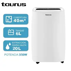 TAURUS - Deshumedecedor DH202 Max 20 L 350W