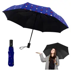 KELLER - Paraguas Plegable con Protección UV Sombrilla de Mano DiseñoOso AZ KL5