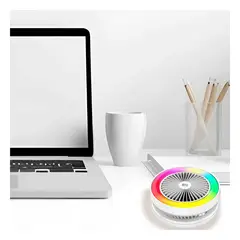 RYBIU IMPORT - Pack4 Bocina con Ventilador en Blanco Y+Papel de Regalo