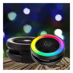 RYBIU IMPORT - Pack2 Parlante Practico en Negro Y+Banderitas Adhesivas