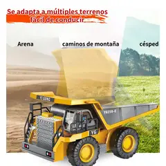 GENERICO - VOLQUETE DE JUGUETE A CONTROL REMOTO DIECAST