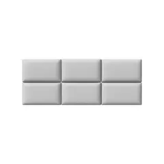 MUEBLES MACRUMO - Cabecera Modular Panel 30cmx40cm color Gris claro 1unidad