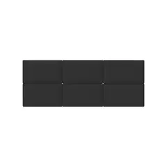 MUEBLES MACRUMO - Cabecera Modular Panel 30cmx40cm color negro 1unidad