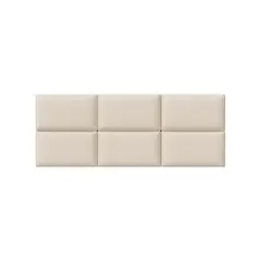 MUEBLES MACRUMO - Cabecera Modular Panel 30cmx40cm Beige claro 1unidad