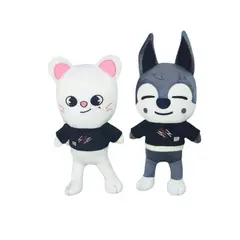 GENERICO - Pack 2 peluche Stray Kids Wolf chan y Jiniret