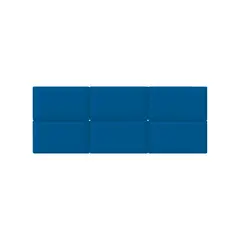 MUEBLES MACRUMO - Cabecera Modular Panel 30cmx40cm Azul 1unidad