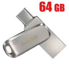SANDISK - Memoria USB de 64GB Luxe USB Tipo-C y Tipo-A - Hasta 400MBs