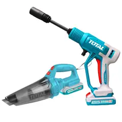 TOTAL TOOLS - Hidrolavadora inalámbrica 20V Alta Presión Limpieza Profunda Aspidarora TOTAL