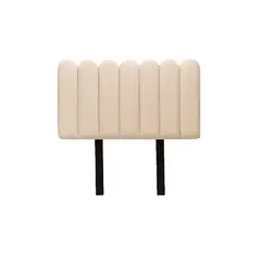 MUEBLES MACRUMO - Cabecera Alta Ginebra de 1.5 Plz - Color Beige claro