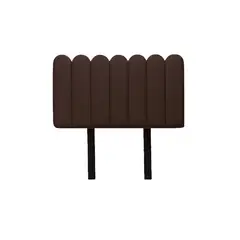 MUEBLES MACRUMO - Cabecera Alta Ginebra de 1.5 Plz - Color Marrón