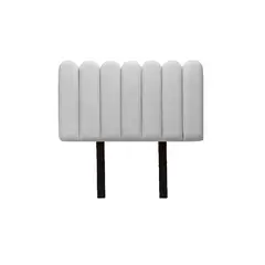 MUEBLES MACRUMO - Cabecera Alta Ginebra de 2 Plz - Color Gris claro