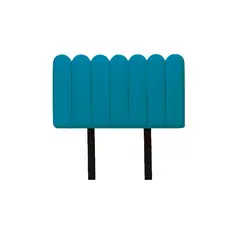 MUEBLES MACRUMO - Cabecera Alta Ginebra de Queen - Color Turquesa