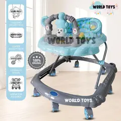 BABY - Andador Musical Plegable «CUTE MONKEY» con Bluetooth Gray