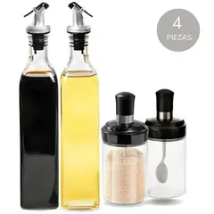 GENERICO - Dispensador de Aceite con Condimenteros Especieros