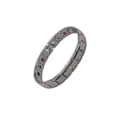 GENERICO - Pulsera Biomagnética de Acero Inoxidable - Negro