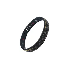 GENERICO - Pulsera Biomagnética de Acero Inoxidable - Negro
