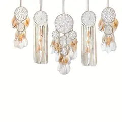 VATYERTY - Paquete de 5 atrapasueños de luna grandes hechos a mano