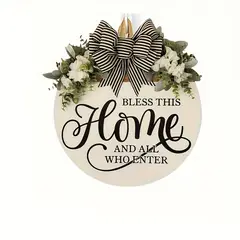 VATYERTY - 1 colgador de puerta con corona floral