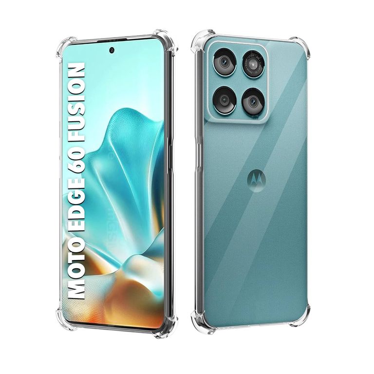 Case Funda Protector para MOTO EDGE 60 FUSION - TRANSPARENTE ANTI IMPACTO