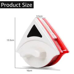 GENERICO - Limpiavidrio Ventanas Esponja Magnética Limpiador Triangular