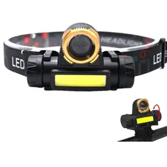 GENERICO - LINTERNA DE CABEZA MINERA LED RECARGABLE USB