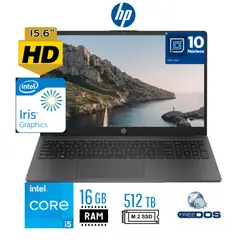 HP - Laptop HP250 G10 intel Core i5 13va Gen Ram 16GB SSD 512GB 156 HD FREEDOS