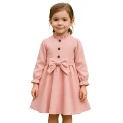 GENERICO - Vestido Palo Rosa Baby Cord