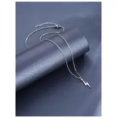 GENERICO - COLLAR ACERO INOXIDABLE DIJE DE RAYO