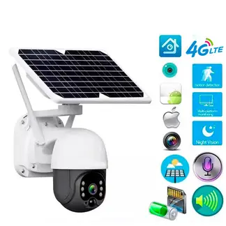 GENERICO - CAMARA DE SEGURIDAD VIGILANCIA 4G WIFI PANEL SOLAR AUDIO