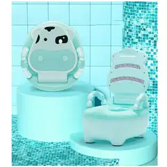 GENERICO - BAÑO DE ENTRENAMIENTO PARA BEBE MODELO VAQUITA VERDE