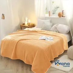 CASATEX - Manta Antialérgica Acalanada con Carnero Sherpa 2PLZ Naranja