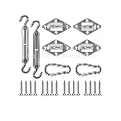 DENISASAA - Kit De Instalación Para Malla Sombra Tensores Y Armellas 4pz