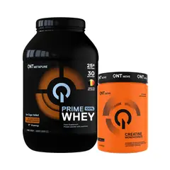 QNT - Proteina Prime Whey 908gr + Creatina 300gr Chocolate Brownie