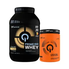 QNT - Proteina Prime Whey 908gr + Creatina 300gr Cookies & Cream