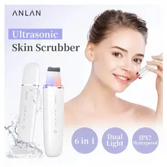 ANLAN - Paleta Ultrasónica SKIN SCRUBBER Espátula Limpieza Facial Profunda EMS