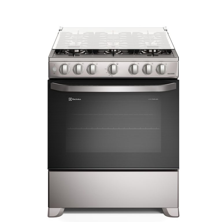 Cocina 6 Quemadores Efficient VaporBake y Parrilla Hierro Fundido Inox FE6ISR