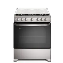 ELECTROLUX - Cocina 6 Quemadores Efficient VaporBake y Parrilla Hierro Fundido Inox FE6ISR