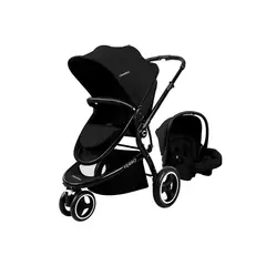 CARESTINO - Coche Ferro V2 Negro con Huevito y Moisés
