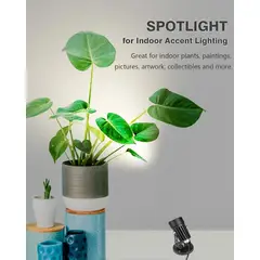MEGIMPERU - Luz LED para Interior con Temperatura Ajustable Temporizador y USB