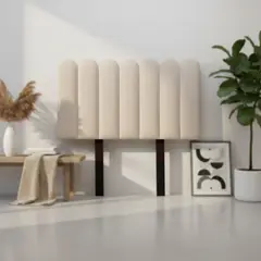 MUEBLES MACRUMO - Cabecera Alta Ginebra de 1.5 Plz - Color Beige claro