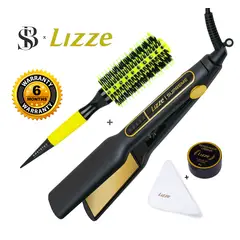 LIZZE - PLANCHA DE CABELLO SUPREME 485F + CEPILLO TERMICO CERDAS MIXTAS